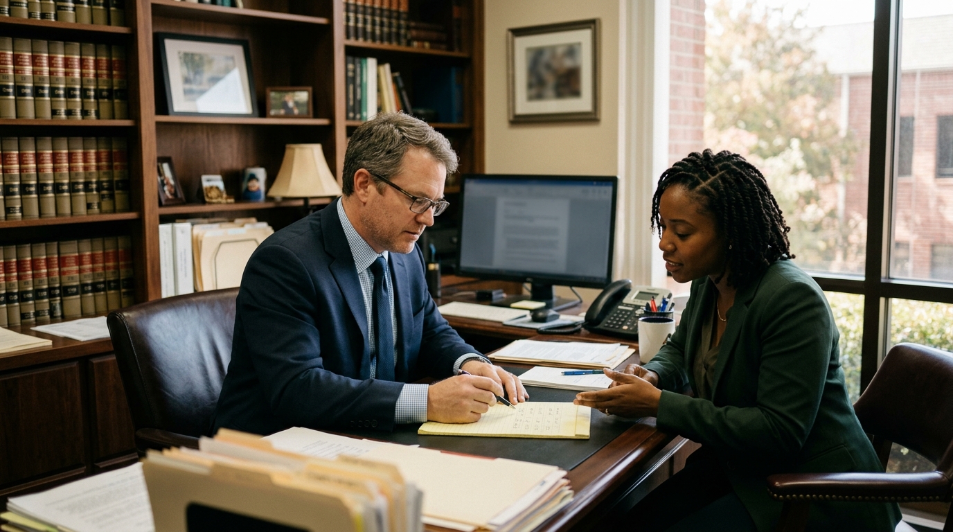 A firm owner walking through their numbers with an advisor